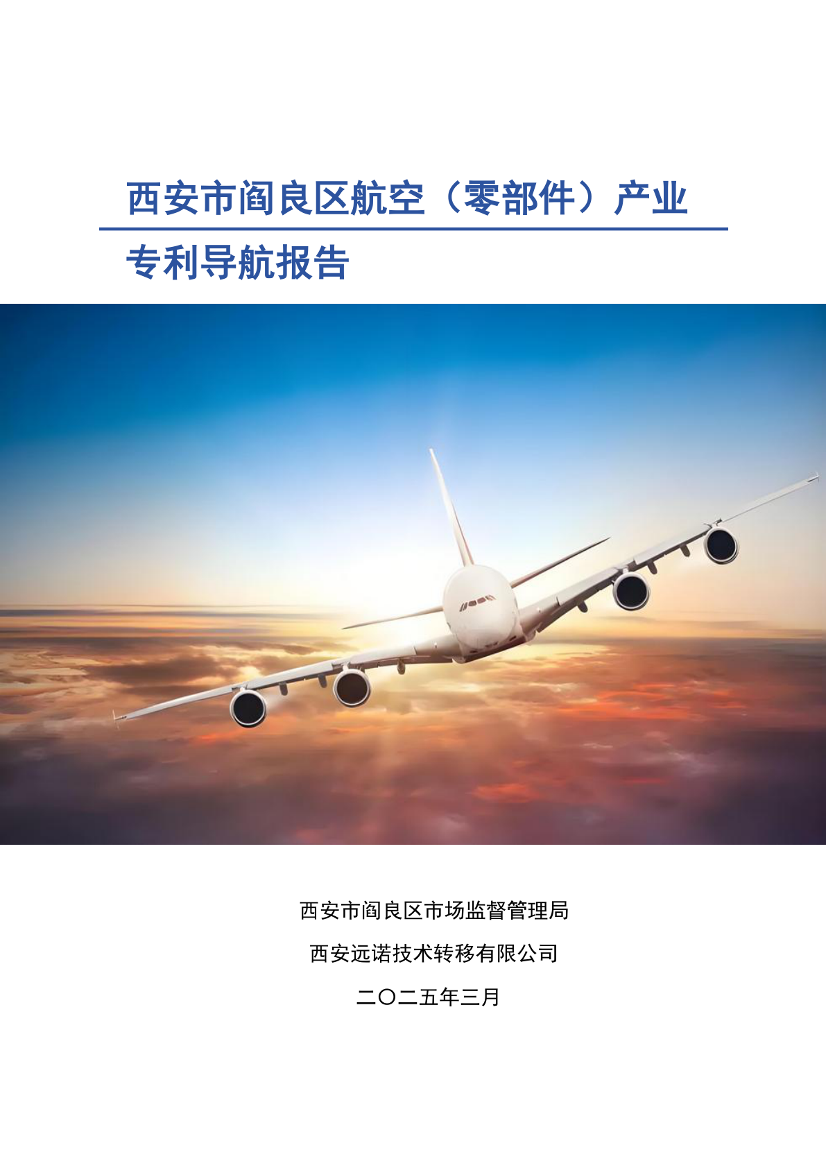 西安市阎良区航空（零部件）产业专利导航报告 - 远诺技术转移中心报告示例